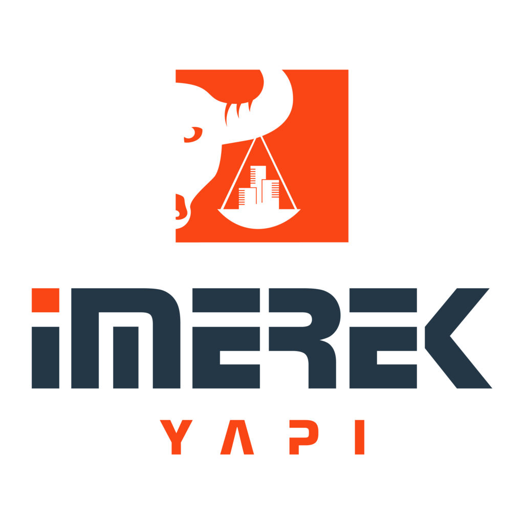 Das Logo von İmerek Yapı auf hellem Hintergrund